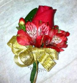 Corsage of Rose and Alstroemeria - CODE 7123